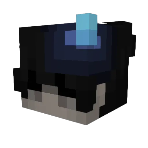 gte_ Minecraft avatar head, 3D render
