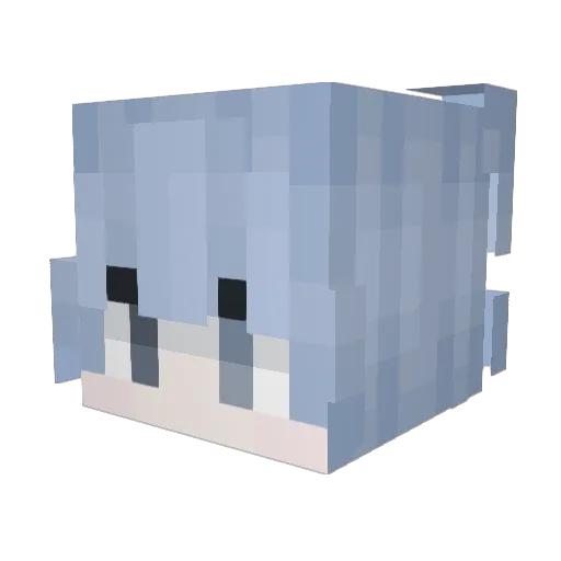 gtfg Minecraft avatar head, 3D render