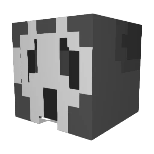 gtg8 Minecraft avatar head, 3D render