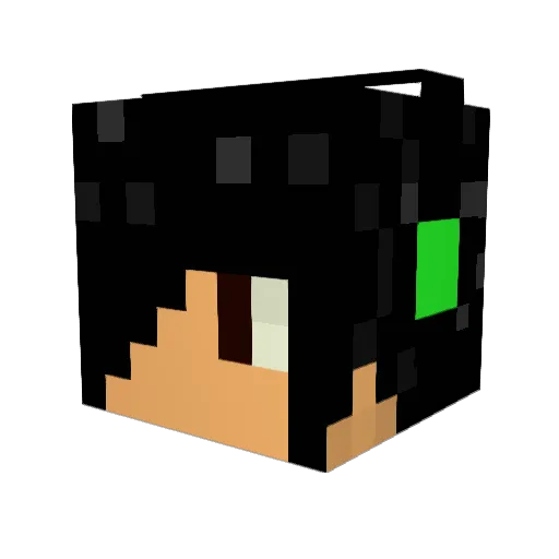 gtjohn Minecraft avatar head, 3D render