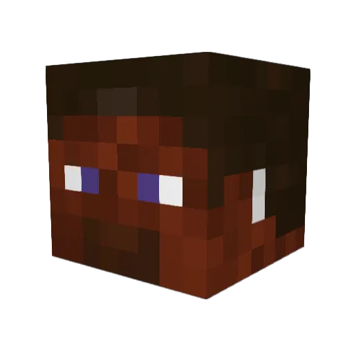 gtrhu Minecraft avatar head, 3D render