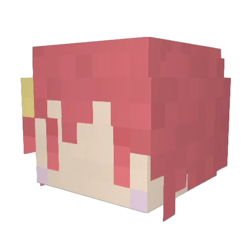gtutsk Minecraft avatar head, 3D render