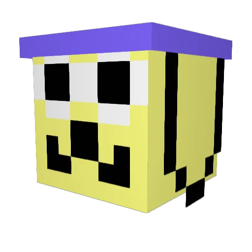 gtw092 Minecraft avatar head, 3D render