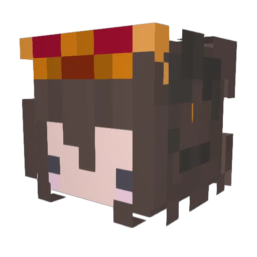 gtwluu Minecraft avatar head, 3D render