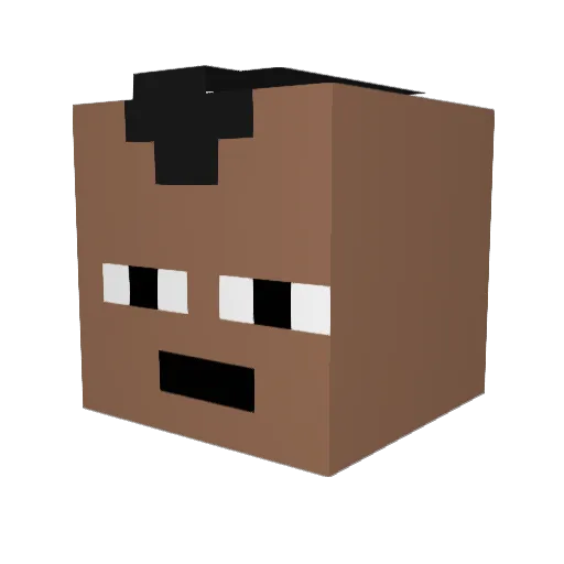 gty0620 Minecraft avatar head, 3D render