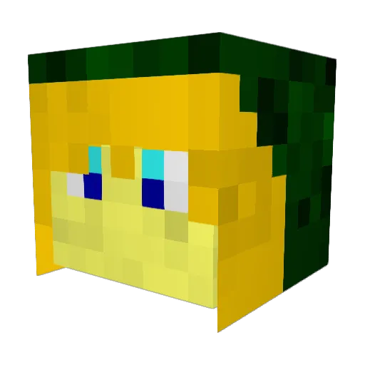gtzwill Minecraft avatar head, 3D render