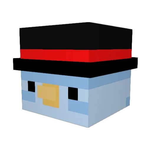 gu11 Minecraft avatar head, 3D render