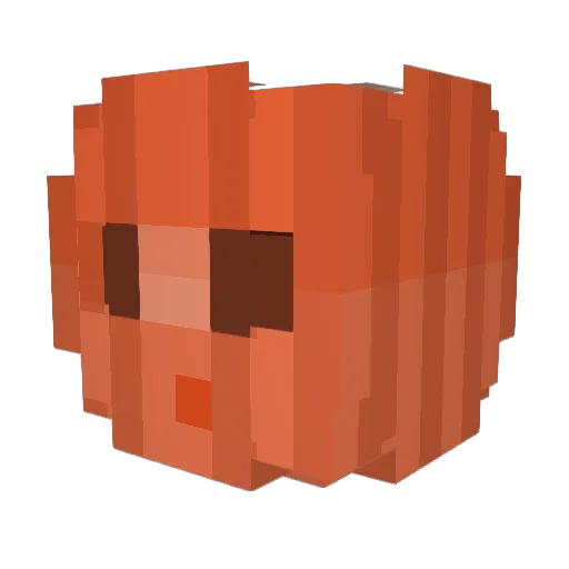 guacler Minecraft avatar head, 3D render