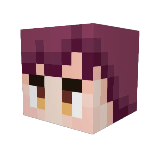 guagua625 Minecraft avatar head, 3D render