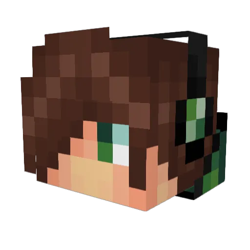 guangming118 Minecraft avatar head, 3D render