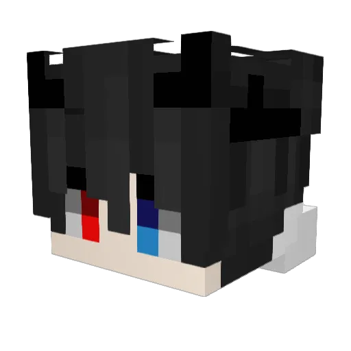guanxi_xi Minecraft avatar head, 3D render