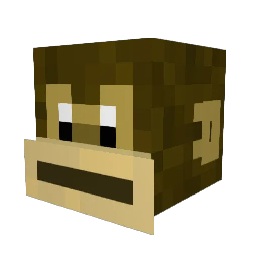 guapjunky Minecraft avatar head, 3D render