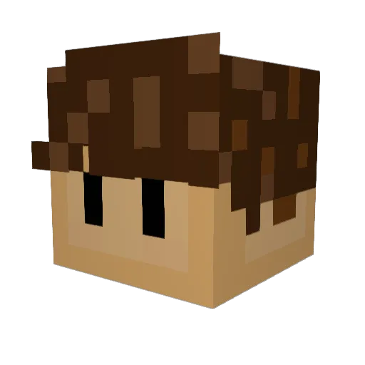guarded_universe Minecraft avatar head, 3D render