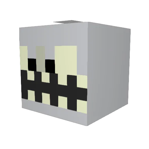 guardianhelm Minecraft avatar head, 3D render