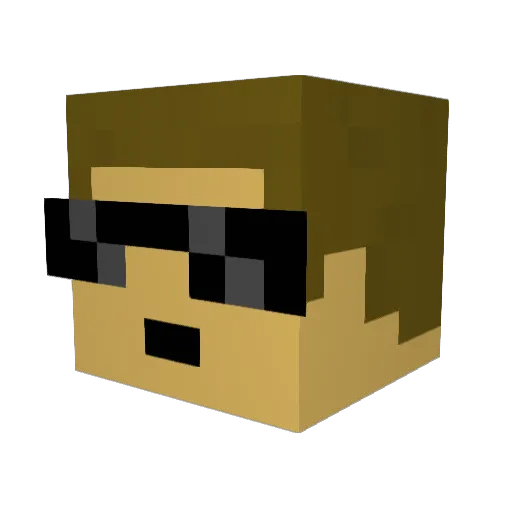 guardians611 Minecraft avatar head, 3D render