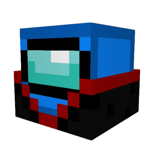 guaribinha Minecraft avatar head, 3D render