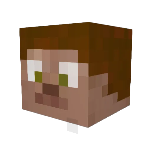 guarinosteven Minecraft avatar head, 3D render