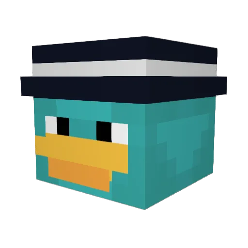 guatis Minecraft avatar head, 3D render
