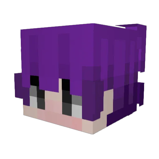 guawm Minecraft avatar head, 3D render