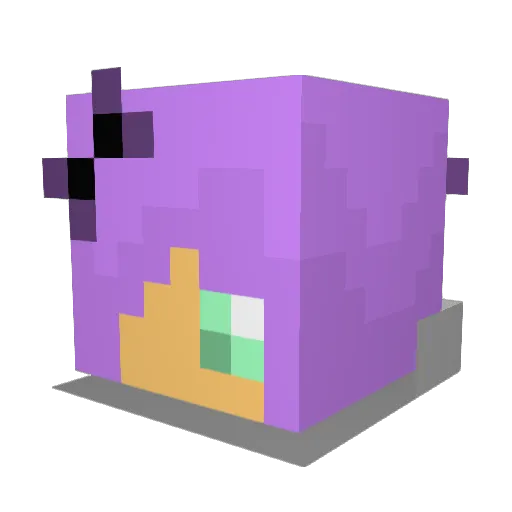 gubbahz Minecraft avatar head, 3D render