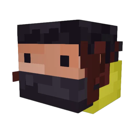 gubgubgubbitygub Minecraft avatar head, 3D render