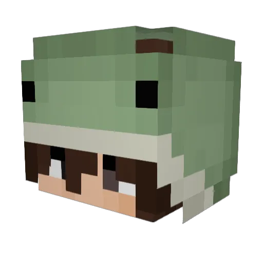 gubooo Minecraft avatar head, 3D render