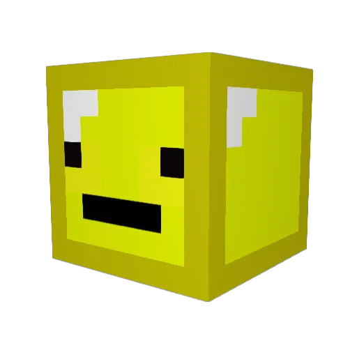 gubuck Minecraft avatar head, 3D render