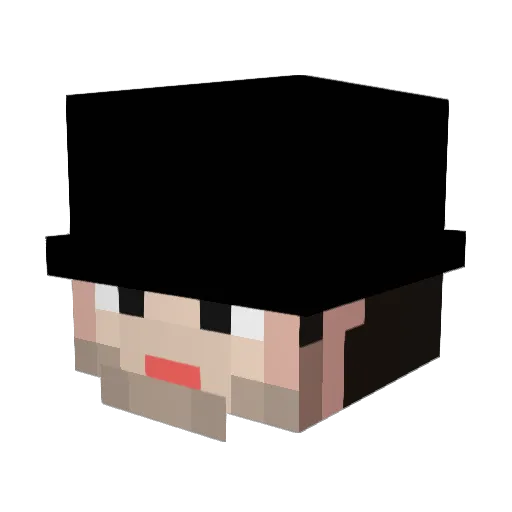 gubunja Minecraft avatar head, 3D render