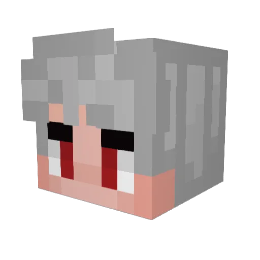 guccibrandcrocs Minecraft avatar head, 3D render