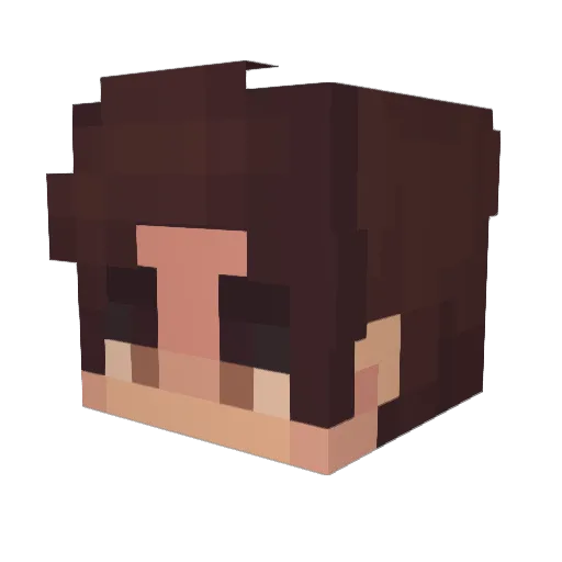 guccifatty Minecraft avatar head, 3D render