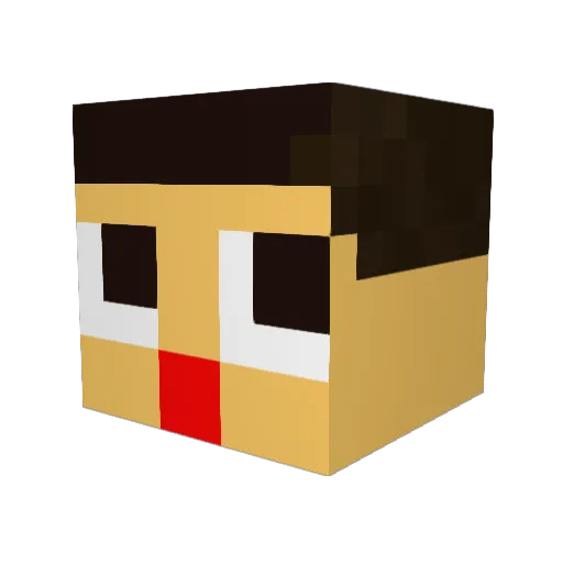 guccinoheya Minecraft avatar head, 3D render