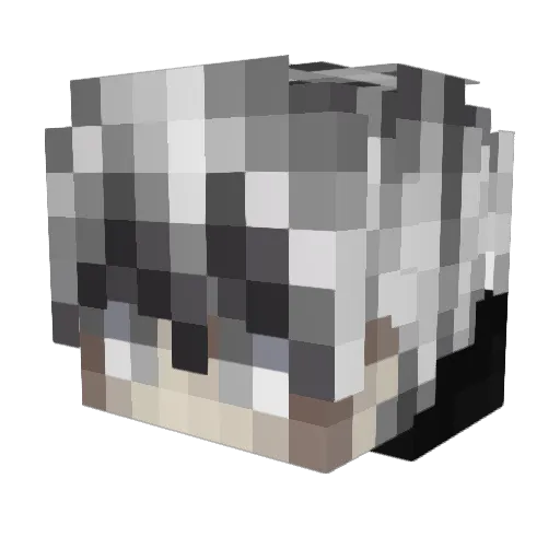 guchio133 Minecraft avatar head, 3D render