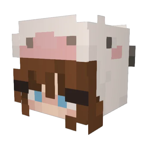 gucho_24 Minecraft avatar head, 3D render