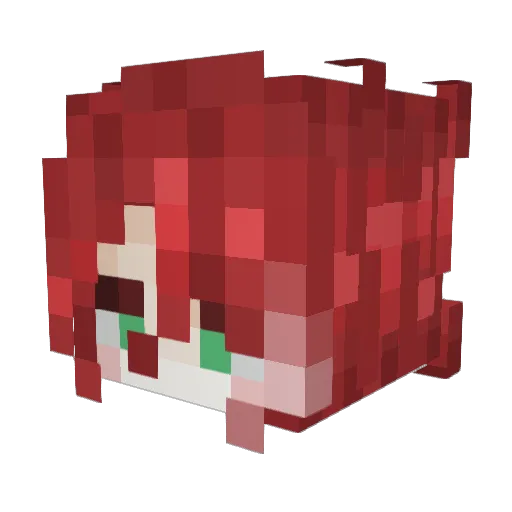 gucio_16 Minecraft avatar head, 3D render