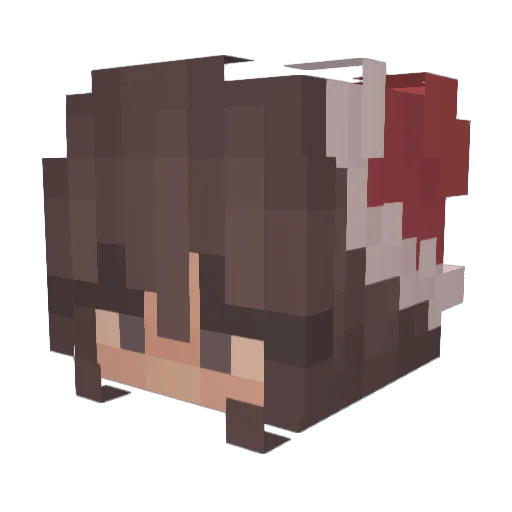 guckwegdukek Minecraft avatar head, 3D render