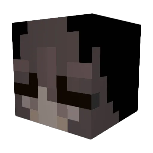 gucxi Minecraft avatar head, 3D render