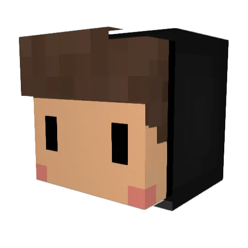 gudfwey Minecraft avatar head, 3D render