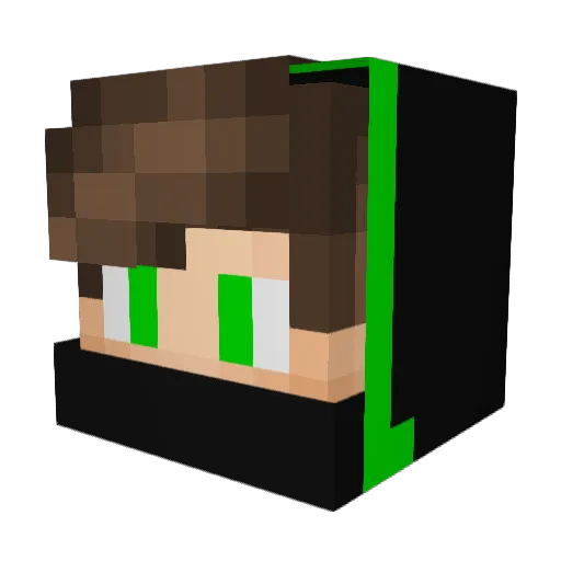 gudjonb Minecraft avatar head, 3D render