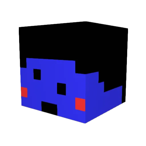 gudxor Minecraft avatar head, 3D render