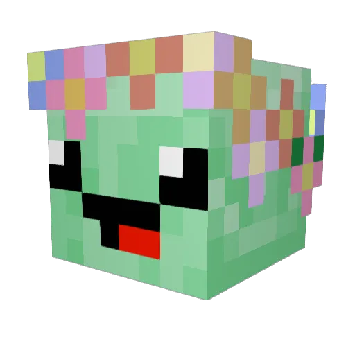 guedeboy Minecraft avatar head, 3D render