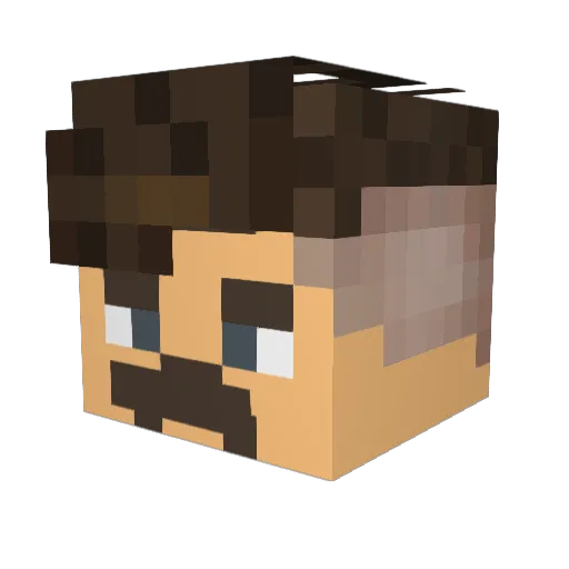guedesz2 Minecraft avatar head, 3D render