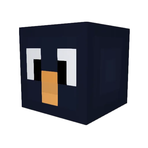 guefra Minecraft avatar head, 3D render