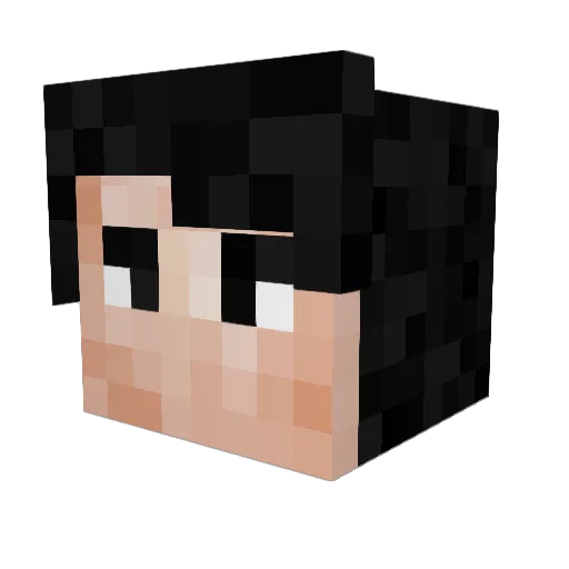 guelogs Minecraft avatar head, 3D render