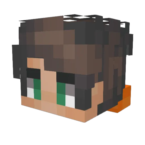 guerra104 Minecraft avatar head, 3D render