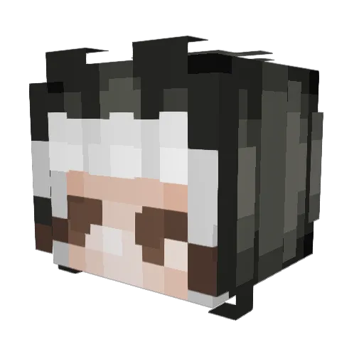 guerrillaboy Minecraft avatar head, 3D render