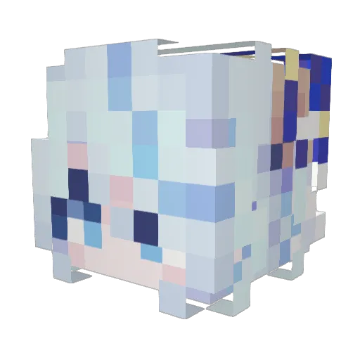 guess_whooo Minecraft avatar head, 3D render