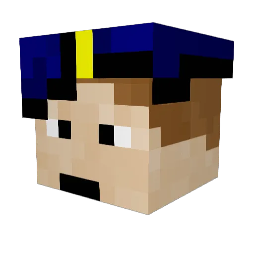guesswho98 Minecraft avatar head, 3D render