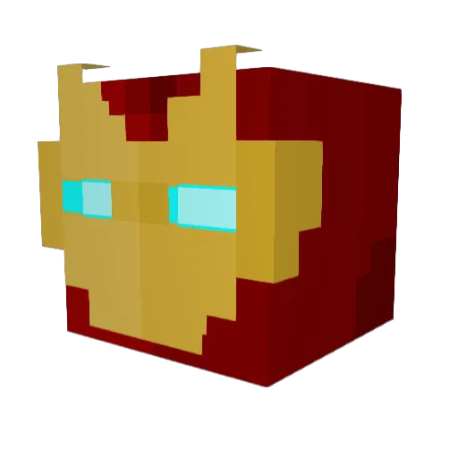 guestbean Minecraft avatar head, 3D render
