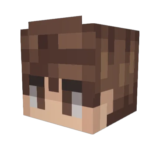 gufuz Minecraft avatar head, 3D render
