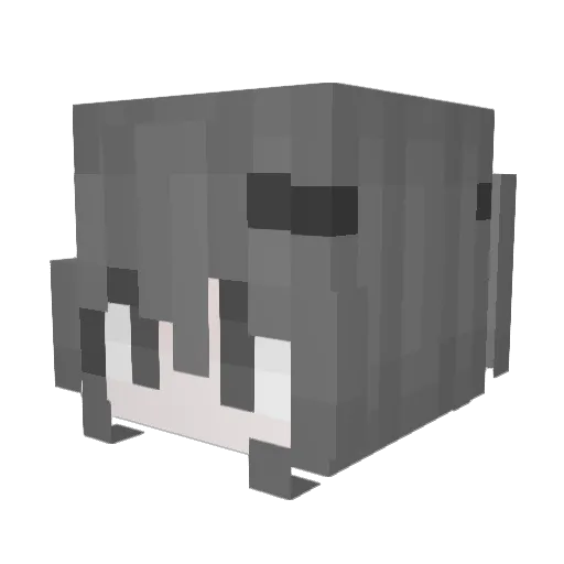gug Minecraft avatar head, 3D render